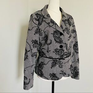 Jones New York Floral Embroidered Jacket